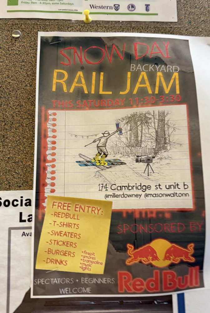 Poster pinned at Western