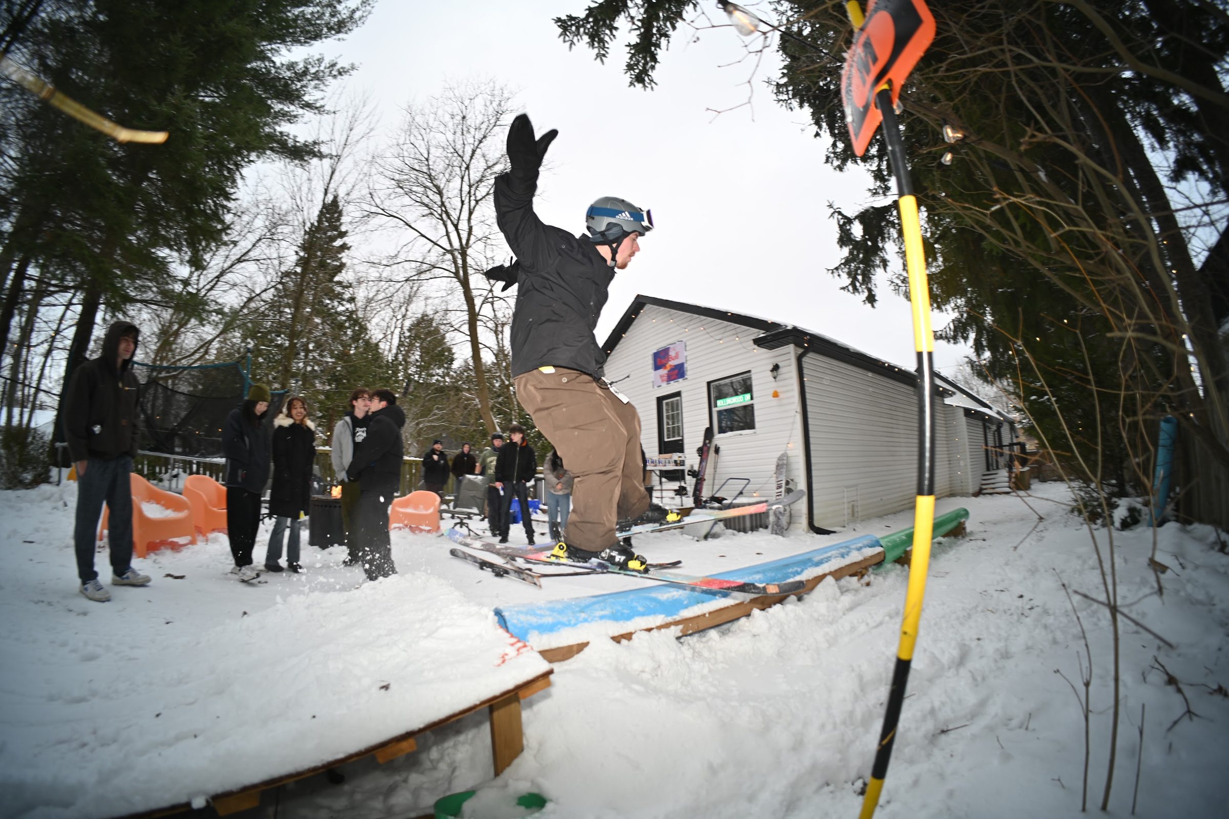 Sliding the rail at Red Bull Snow Day
